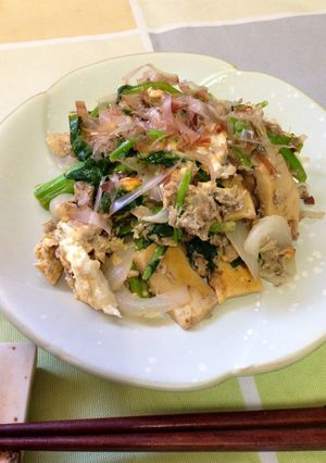 簡単おかず♪さば缶＆高野豆腐チャンプルー-レシピのメイン写真