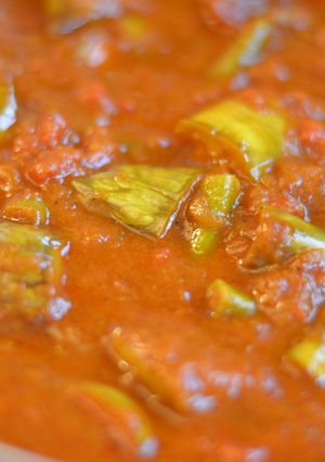 茄子と隠元豆のカットトマト印度の味カレー-レシピのメイン写真