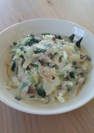 濃厚クリームパスタ-レシピのメイン写真