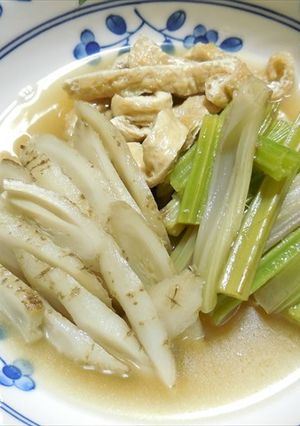 葉ごぼうとお揚げさんの炊いたん どすぇ-レシピのメイン写真