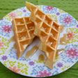 米粉で簡単もちもちワッフル♪