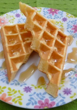 米粉で簡単もちもちワッフル♪-レシピのメイン写真