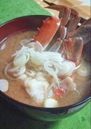 渡り蟹の味噌汁-レシピのメイン写真