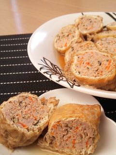 ジューシー♡油揚げの袋煮-レシピのメイン写真