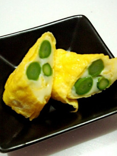 簡単☆卵焼き器で薄焼き卵のアスパラ巻き♪-レシピのメイン写真