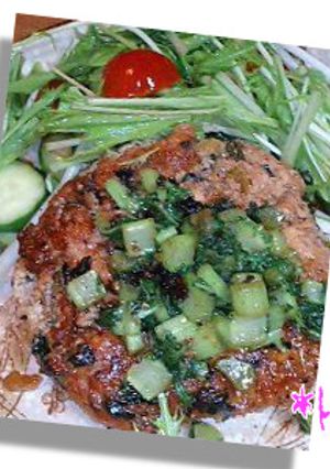 大根の葉入り豆腐ハンバーグ-レシピのメイン写真