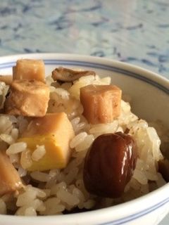 お鍋で炊く鶏と筍のおこわ-レシピのメイン写真