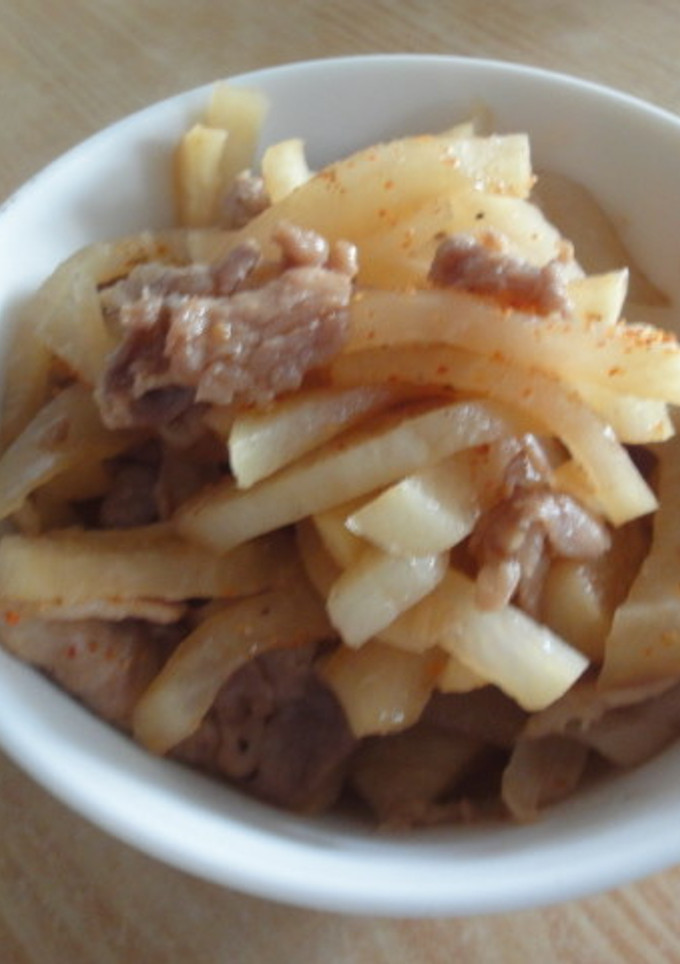 古漬け沢あんと豚肉の炒め物-レシピのメイン写真