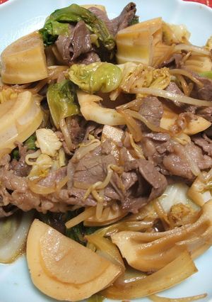 たけのこと牛肉のさっぱりポン酢炒め-レシピのメイン写真