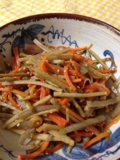 塩麹で!きんぴらごぼう-レシピのメイン写真