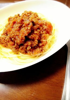 ミートソーススパゲッティ-レシピのメイン写真