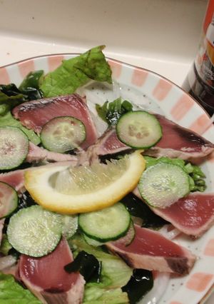 鰹たたきのカルパッチョ-レシピのメイン写真