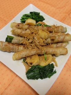 豪快!金すりごま肉巻き1本葱!!-レシピのメイン写真