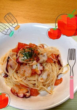 簡単！マジックソルトで冷製パスタ-レシピのメイン写真