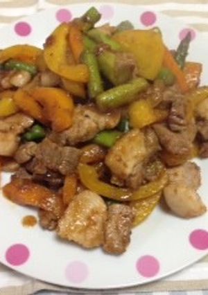 豚肉とパプリカの炒め物-レシピのメイン写真