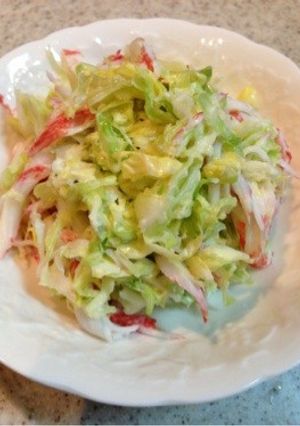 カニカマ入りコールスローサラダ-レシピのメイン写真