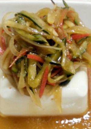 野菜ﾀｯﾌﾟﾘで簡単！★中華風冷や奴★-レシピのメイン写真