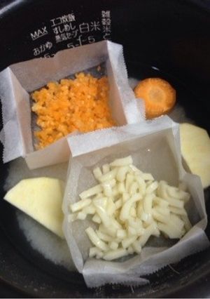 炊飯器で簡単☆離乳食の下ごしらえ-レシピのメイン写真