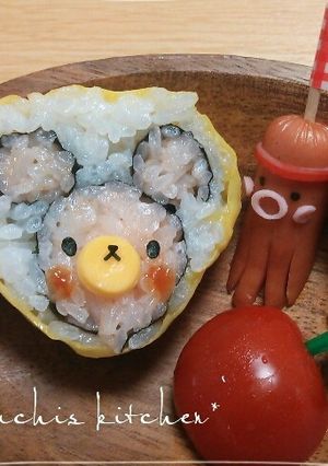 くまちゃん のりまき（キャラ弁）-レシピのメイン写真