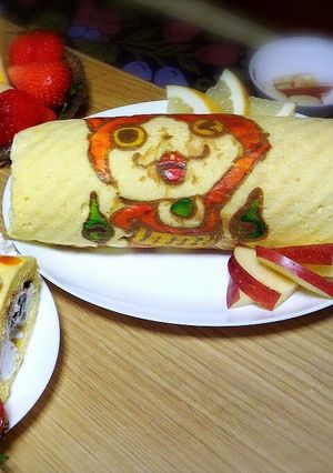ｷｬﾗロールケーキｼﾞﾊﾞﾆｬﾝψ-レシピのメイン写真