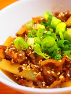 牛肉と細切りじゃがいもの甘辛炒め-レシピのメイン写真