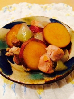 安納芋と鶏肉の煮物-レシピのメイン写真