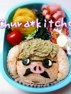 ジブリ❈キャラ弁【千と千尋】釜爺おにぎり by *ちゅら ジブリ❈キャラ弁【千と千尋】釜爺おにぎり by *ちゅら