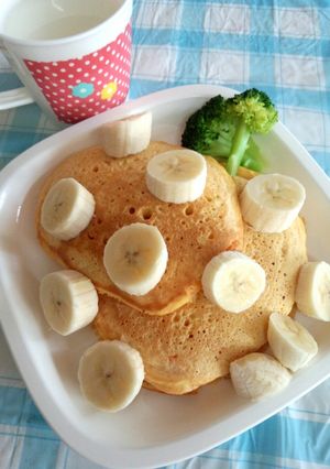 【離乳食】野菜のパンケーキ（砂糖不使用）-レシピのメイン写真