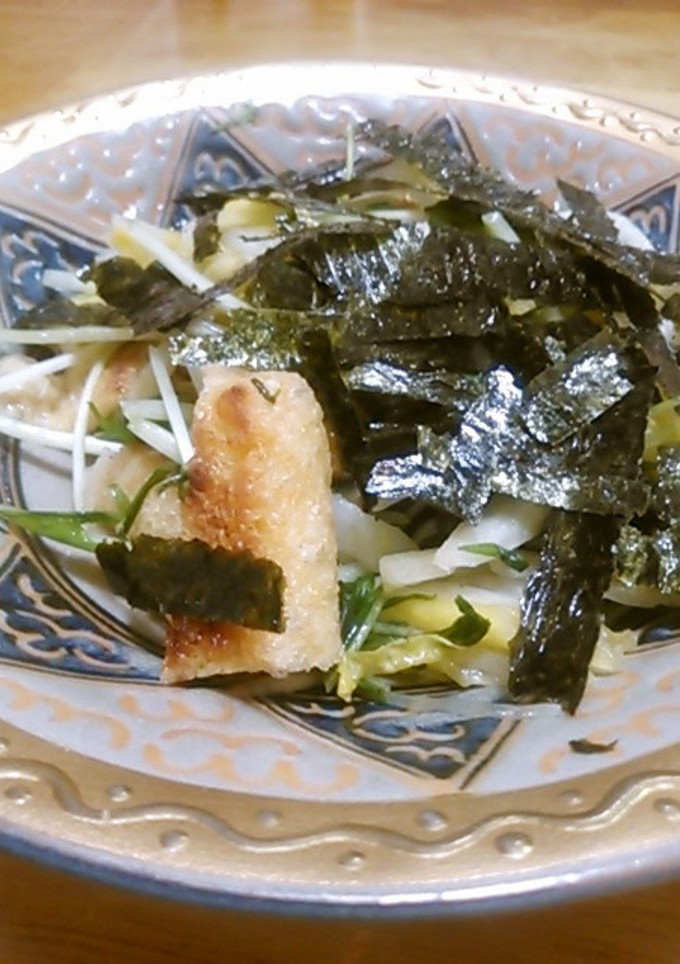 白菜と水菜と油揚げのサラダ-レシピのメイン写真