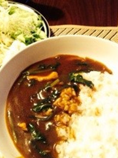 お蕎麦屋さんの味?和風ほうれん草カレー-レシピのメイン写真