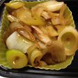 肉団子とねぎのマヨポン炒め