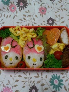 キャラ弁☆簡単マイメロちゃん稲荷寿司★-レシピのメイン写真