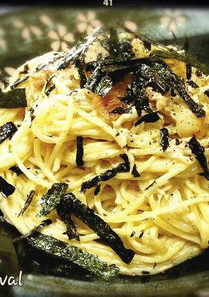 給料日前の節約★にんにくツナマヨパスタ♪-レシピのメイン写真