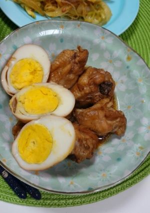 圧力鍋で☆手羽元と卵の中華風さっぱり煮-レシピのメイン写真