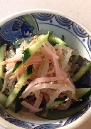 3分クッキング！もやしとキュウリの酢の物-レシピのメイン写真