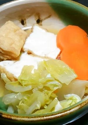 簡単☆厚揚げと白菜・人参の煮物♪-レシピのメイン写真