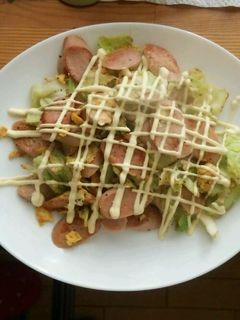 給料日前に!魚肉ソーセージとキャベツで!-レシピのメイン写真