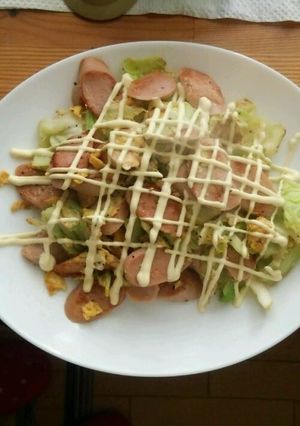 給料日前に！魚肉ソーセージとキャベツで！-レシピのメイン写真