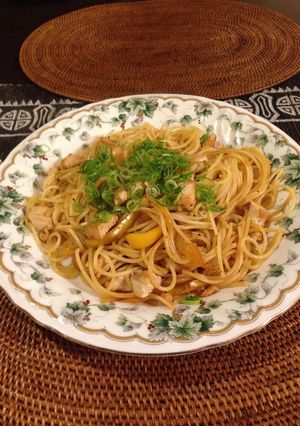 簡単旨い♪チキンパプリカの柚子胡椒パスタ-レシピのメイン写真