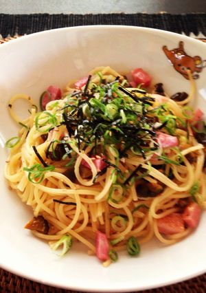旨い♪ベーコンとキューちゃんの和風パスタ-レシピのメイン写真