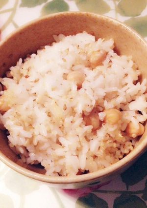 ひよこ豆のごはん♡-レシピのメイン写真