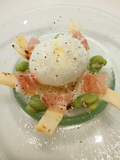 炙り筍と半熟卵の前菜-レシピのメイン写真