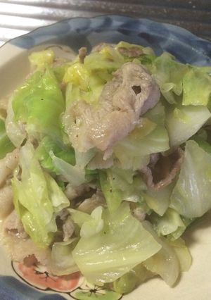 春キャベツと豚肉のネギ塩だれ炒め-レシピのメイン写真