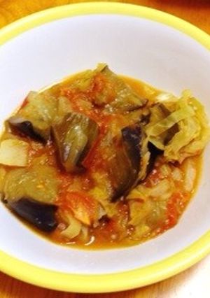 なすとキャベツのトマト煮-レシピのメイン写真