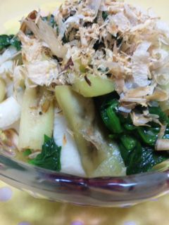 ☆長芋と茄子の山葵酢醤油☆-レシピのメイン写真