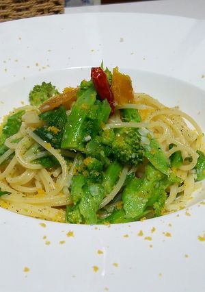 菜の花とからすみのペペロンチーノ-レシピのメイン写真