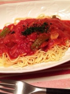 アンチョビのトマトソースパスタ-レシピのメイン写真