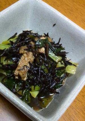 ひじきと小松菜の炒め煮-レシピのメイン写真