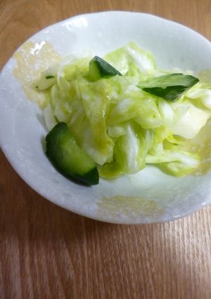 液体塩麹の浅漬け(きゅうり＆キャベツ)-レシピのメイン写真
