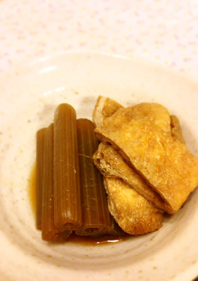 [簡単]ふきと油揚げの煮物-レシピのメイン写真